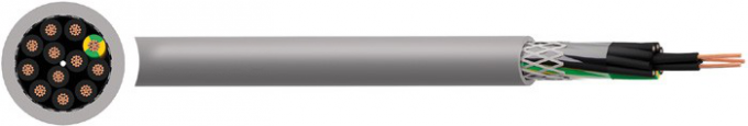 Il nero elettrico del cavo di controllo del PVC delle en 50525 - 2 - 51 CY di TCWB BS con i numeri bianchi