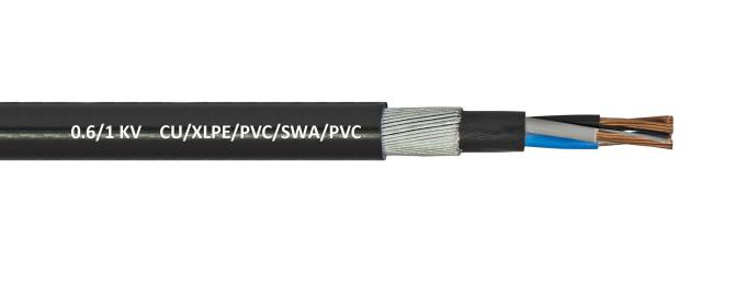 1 chilovolt del Cu di bassa tensione di SWA BS 5467 di cavo, cavo elettrico industriale del PVC di XLPE